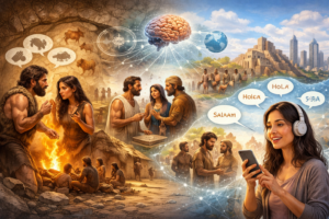 Evolution of human languages from ancient to modern communication